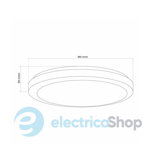 Потолочный светильник Goldlux Marian 50 LED 72W 3000K-6000K 8000Lm IP44 Wh 326652