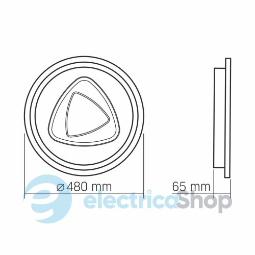 LED светильник функциональный VIDEX DECORA 56W VL-CLD-997-SL
