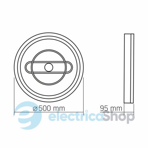 LED светильник функциональный VIDEX DECORA 52W VL-CLD-996-CF