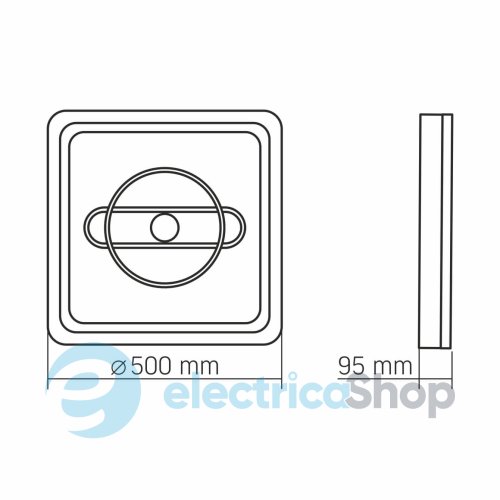 LED светильник функциональный VIDEX DECORA 56W VL-CLD-995-CF