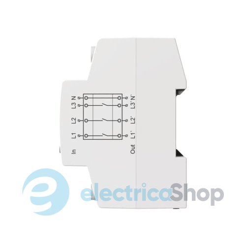 Реле напряжения и тока 3ф. 63А DigiTOP VA-3F63A M6R, красный индикатор