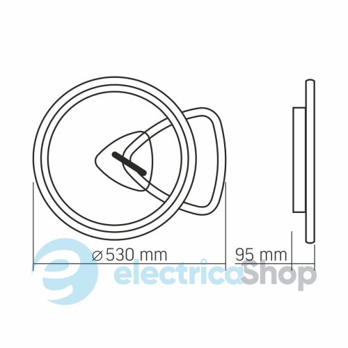 LED светильник функциональный VIDEX DECORA 52W VL-CLD-993-BSL