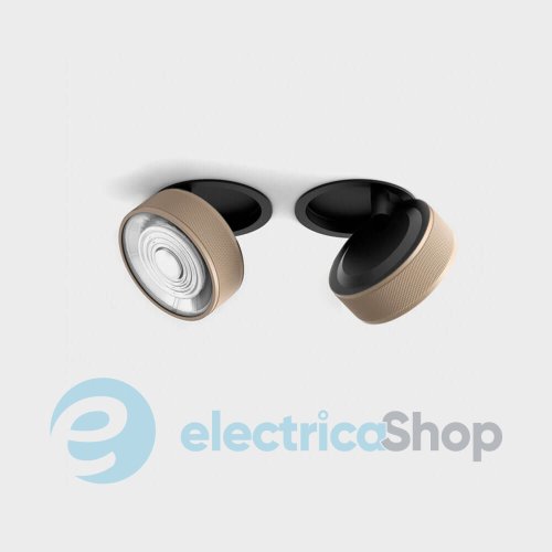 Встраиваемый светильник LTX SOL IN MINI 3000К 7W (01.7526.7.930.BK+SOL M RING GRAIN SAHARA BEIGE)