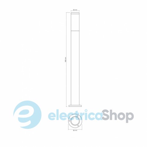 Парковий стовпчик VIDEX LED VL-AR09061B IP54 GU10 (28155)