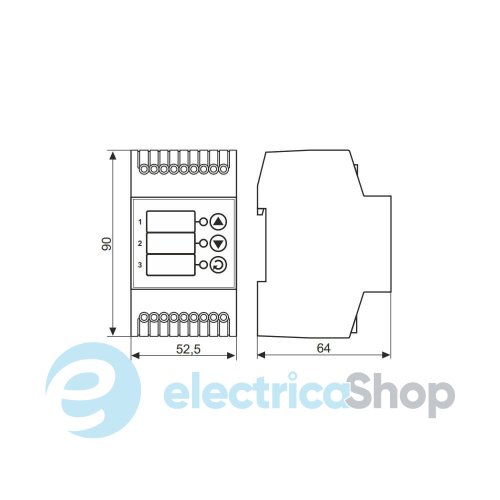 Терморегулятор ТК-8 DigiTOP -55…+125°С, DIN, (230V/6А)