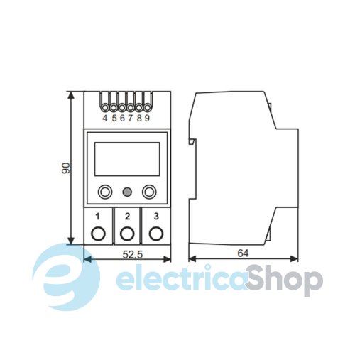 Терморегулятор ТК-4H DigiTOP 0…+125°С, DIN, 230V /16А