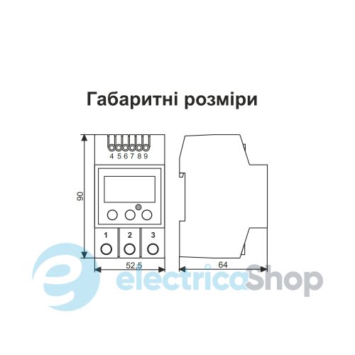 Терморегулятор ТК-4Pro DigiTOP -50 ... +125 ° С, DIN, 230V / 25А