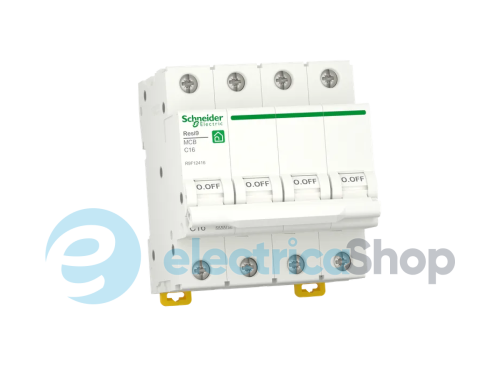 Автоматичний вимикач 4P, 50 A, C, 6kA Schneider Electric Resi9