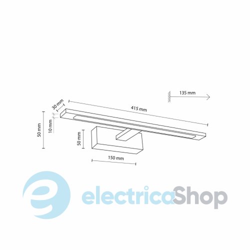 Настенный светильник TK-Lighting GALLERY LED Black 12W 18000