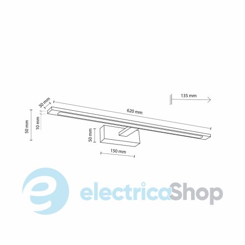 Настенный светильник TK-Lighting GALLERY LED Black 20W 18002