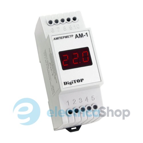 Амперметр АМ-1 DigiTOP 1ф. 1А ... 63А, DIN