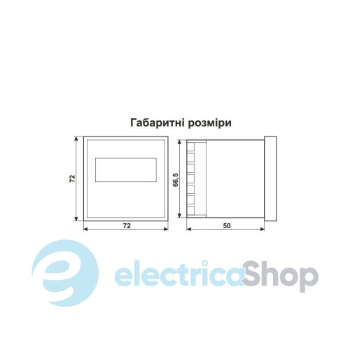 Амперметр АМ-1М DigiTOP 1ф. 1А…63А, щитовой вариант