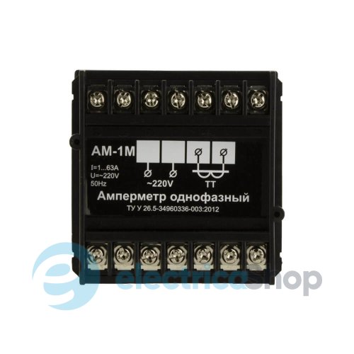 Амперметр АМ-1М DigiTOP 1ф. 1А…63А, щитовой вариант