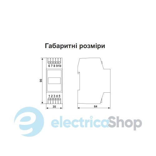 Амперметр-вольтметр AVM-1 DigiTOP 1ф. (1А … 63А / 40V~ … 400V~, DIN)