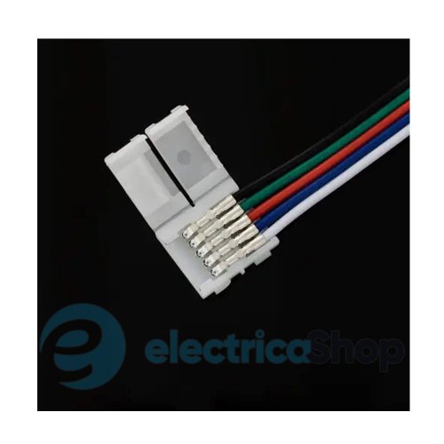 Конектор для світлодіодних стрічок BIOM SC-22-SW-15-5 10mm RGBW 2joints wire (провід-2 затискачі)