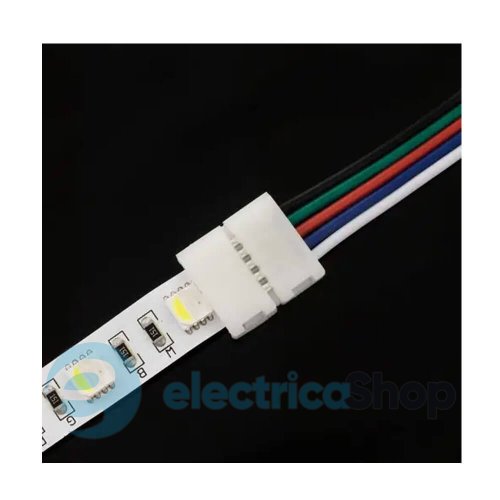 Конектор для світлодіодних стрічок BIOM SC-22-SW-15-5 10mm RGBW 2joints wire (провід-2 затискачі)