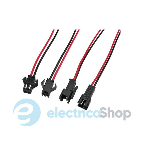 Коннектор BIOM SC-28-2-MF-BR 2 pin (комплект"мама"-провод+"папа"-провод) ч/к