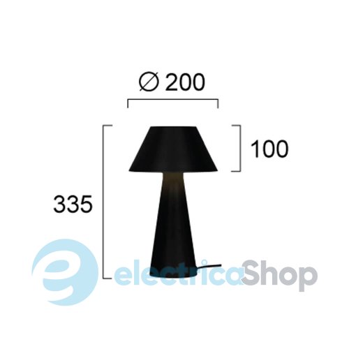 Настольная лампа Viokef Black Dona 4307400
