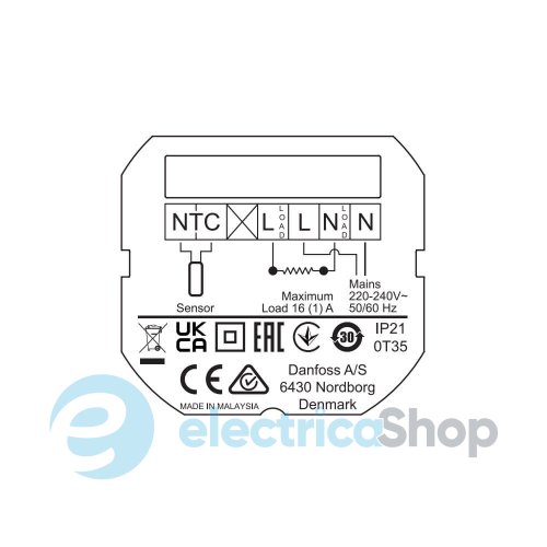 Терморегулятор для теплого пола Devi DEVIreg™ 140F1160 Basic Bluetooth, белый