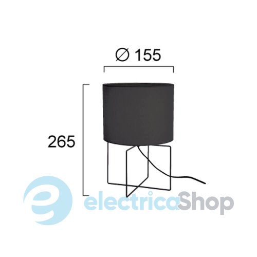 Настольная лампа Viokef Black RONDO 4313200