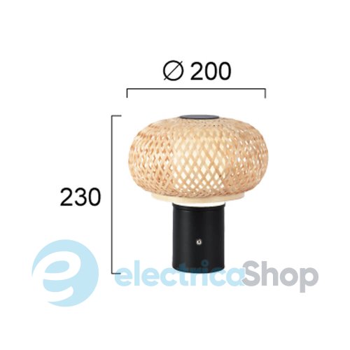 Настольная лампа Viokef Black Zeta 4312401