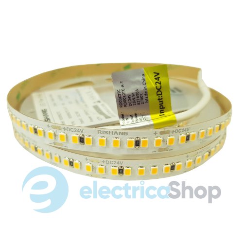 Лента cветодиодная 192 Led/m 2700K 24V, 18Вт, IP20 CRI90 RISHANG 22835-192-IP20-WW-10-24 RD00K2TC-A (11062) 3 метра, теплый белый свет