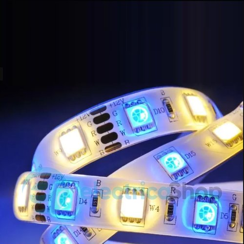 Стрічка світлодіодна 60 Led/m RGB+2700K 24V, 17.6Вт, IP20 RISHANG 5050-60-IP20-RGB/WW-12-24 RD0260AC-A (10540) RGB + тепле біле світло