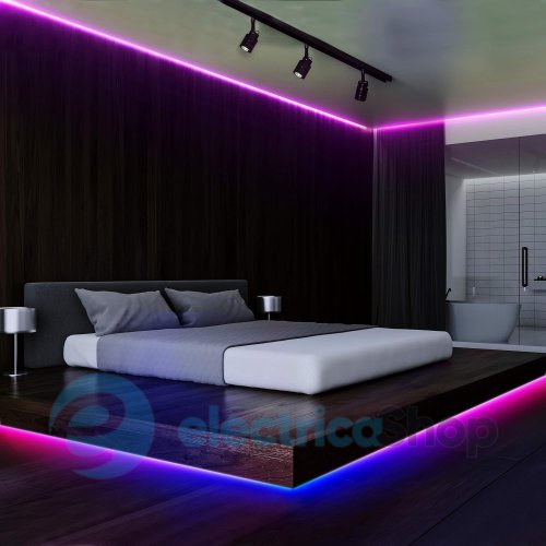 Лента cветодиодная 60 Led/m RGB 12V, 12.9Вт, IP20 5050-60-IP20-RGB-10-12 RISHANG RD0060AQ (11691) RGB