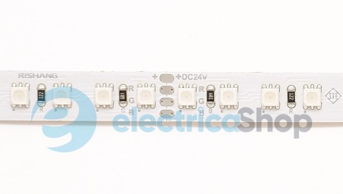 Лента cветодиодная 120 Led/m RGB 24V, 12.9Вт, IP20 RISHANG 3838-120-IP20-RGB-10-24 RD00C0JP (17783) RGB цвета