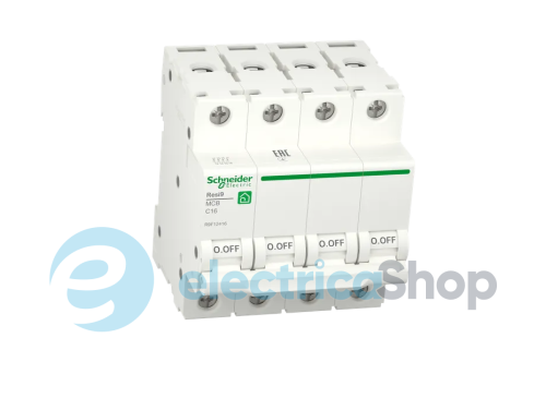 Автоматичний вимикач 4P, 50 A, C, 6kA Schneider Electric Resi9