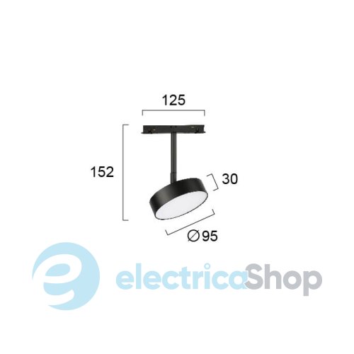 Магнитный трековый светильник Viokef Magnetic Track Spot 13W 4286500