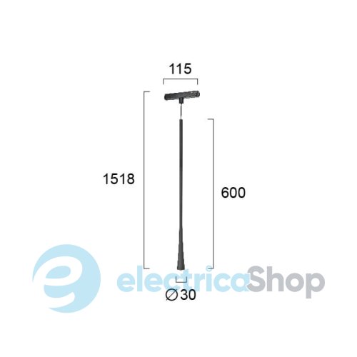 Магнитный трековый светильник Viokef Magnetic Track Pendant 6W 4282300