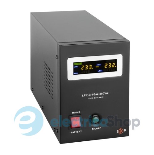 ДБЖ Logic Power з правильною синусоїдою 12V LPY-B-PSW-800VA+(560Вт) 5A/15A
