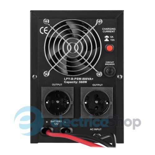 ДБЖ Logic Power з правильною синусоїдою 12V LPY-B-PSW-800VA+(560Вт) 5A/15A