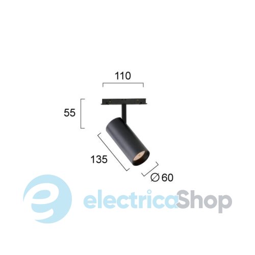 Магнитный трековый светильник Viokef Magnetic Track Spot (ON-OFF) 20W 4244100S