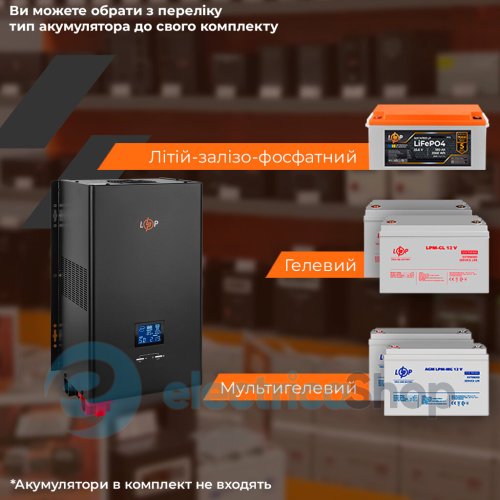 ИБП Logic Power с правильной синусоидой 24V LPE-W-PSW-3600VA+ (2500Вт) 1-50A