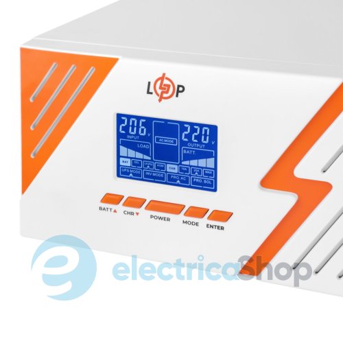 ДБЖ Logic Power з правильною синусоїдою 12V LPM-PSW-1500VA (1050Вт) White