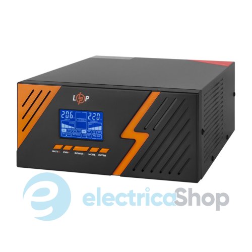 ДБЖ Logic Power з правильною синусоїдою 12V LPM-PSW-1500VA (1050Вт) Black