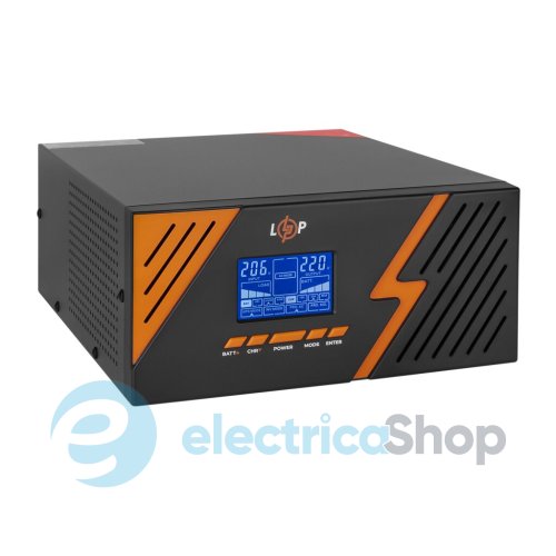 ДБЖ Logic Power з правильною синусоїдою 12V LPM-PSW-1500VA (1050Вт) Black