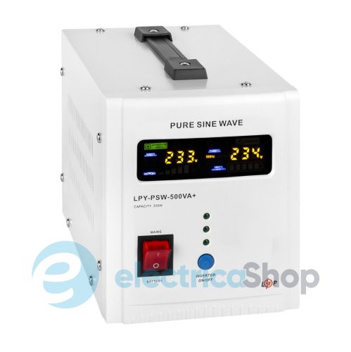 ДБЖ з правильною синусоїдою 12V Logic Power LPY-PSW-500VA+ (350Вт) 5A/10A