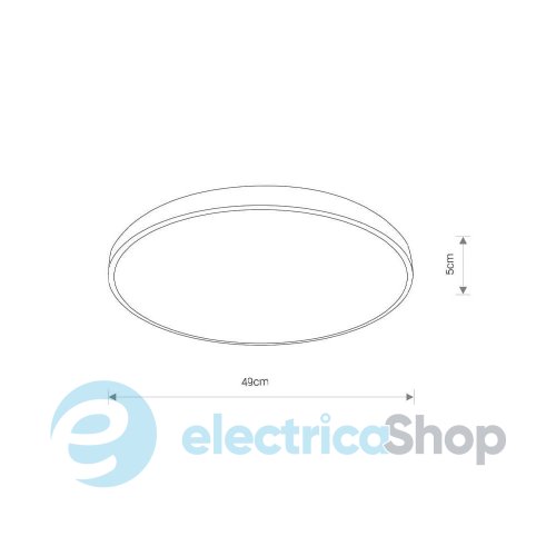 Потолочный светильник Nowodvorski Agnes Round LED Pro 1x32W 4000K 2700Lm IP44 Bk 10974