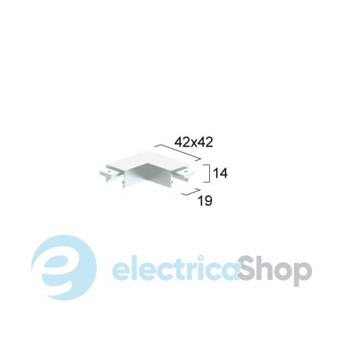 Горизонтальный коннектор Viokef Magnetic Track Slim Surface Horizontal Connector 02/1115
