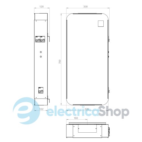Стабилизатор напряжения 1ф 7 кВт со встроенным ИБП 3000 Вт Volter Smart-R 7/3