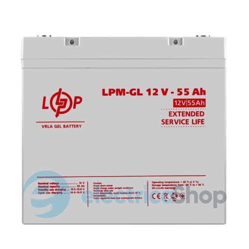 Аккумулятор гелевый LPM-GL 12V - 55 Ah (LP15266)