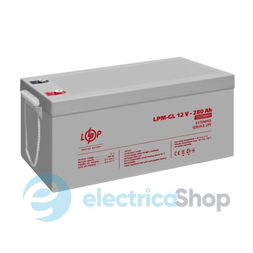 Акумулятор гелевий LPM-GL 12V - 280 Ah