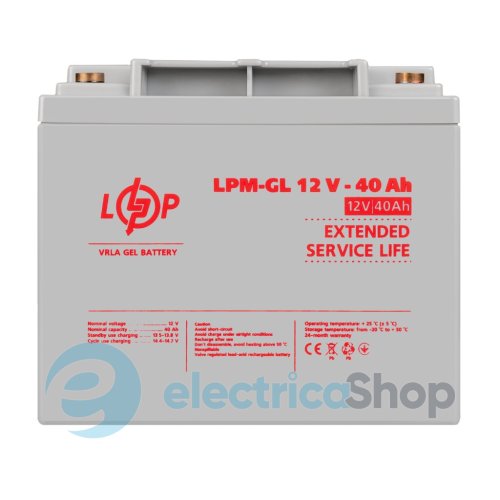 Акумулятор гелевий LPM-GL 12V - 40 Ah