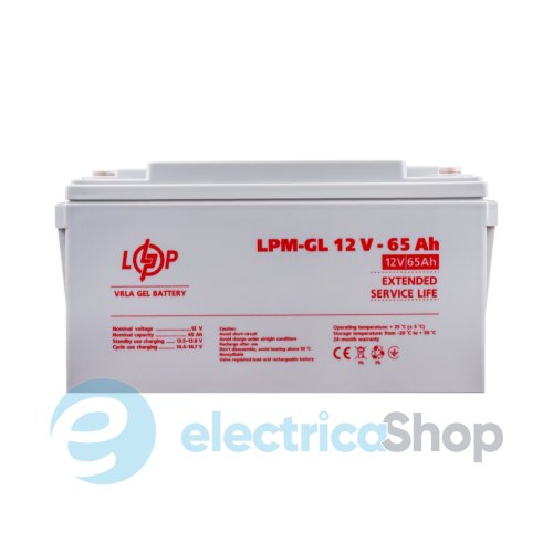 Акумулятор гелевий LPM-GL 12V - 65 Ah