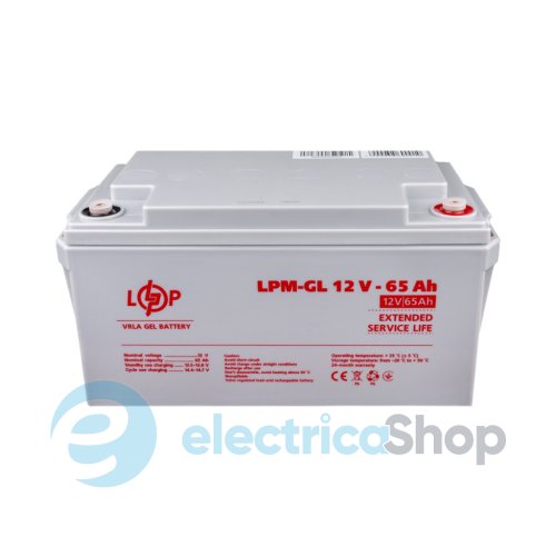 Акумулятор гелевий LPM-GL 12V - 65 Ah
