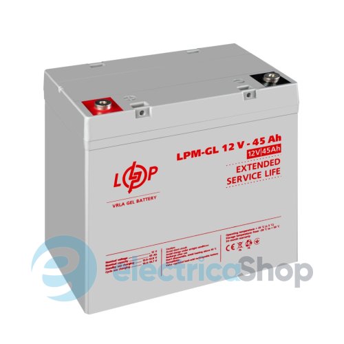 Акумулятор гелевий LPM-GL 12V - 45 Ah