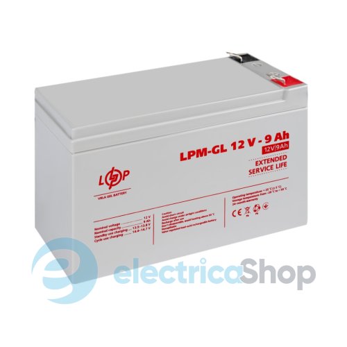 Акумулятор гелевий LPM-GL 12V - 9 Ah